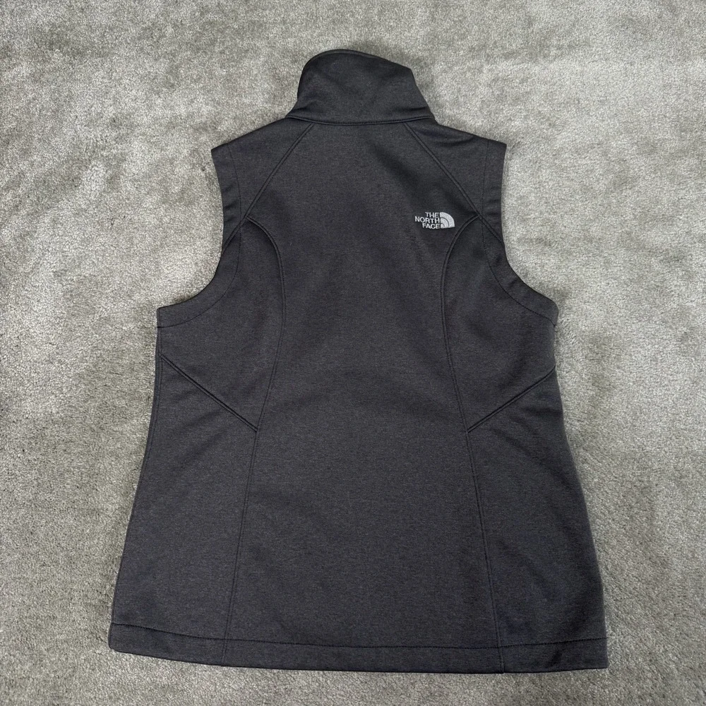 The North Face Womens Ridgeline Soft Shell Vest‎ Medium Gray Full Zip Turnpoint
